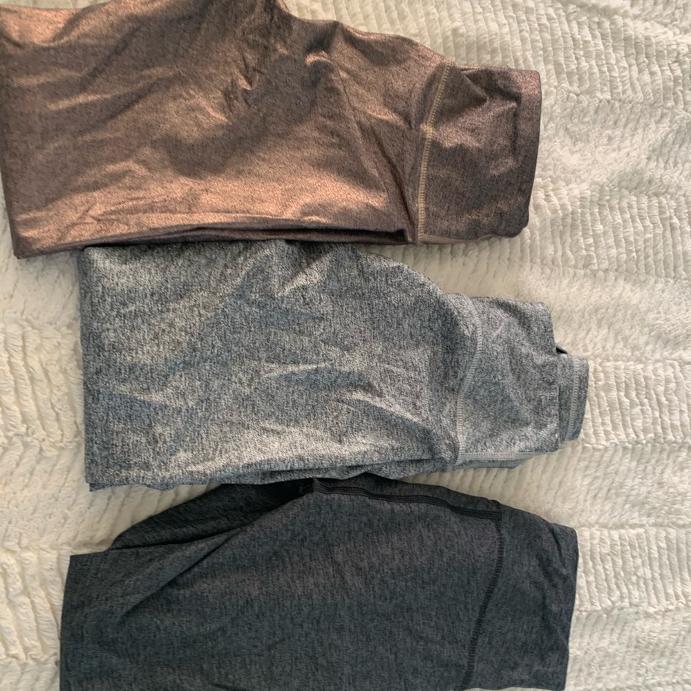 Bundle of 3 kyodan ultra high waist metallic space dye heather jersey leggings - Picture 10 of 16